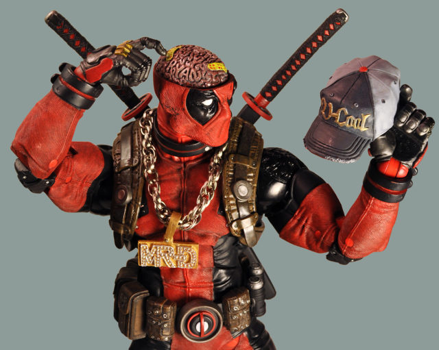 NECA Ultimate Deadpool 18 Inch Figure with Brain and Hat