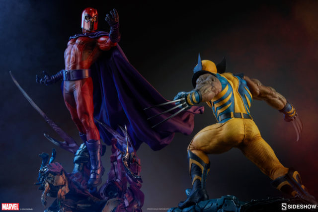 Sideshow Collectibles X-Men Statues Magneto vs Wolverine