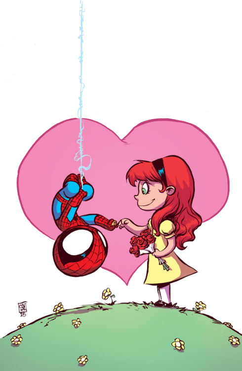 Skottie Young Spider-Man Renew Your Vows Cover Variant