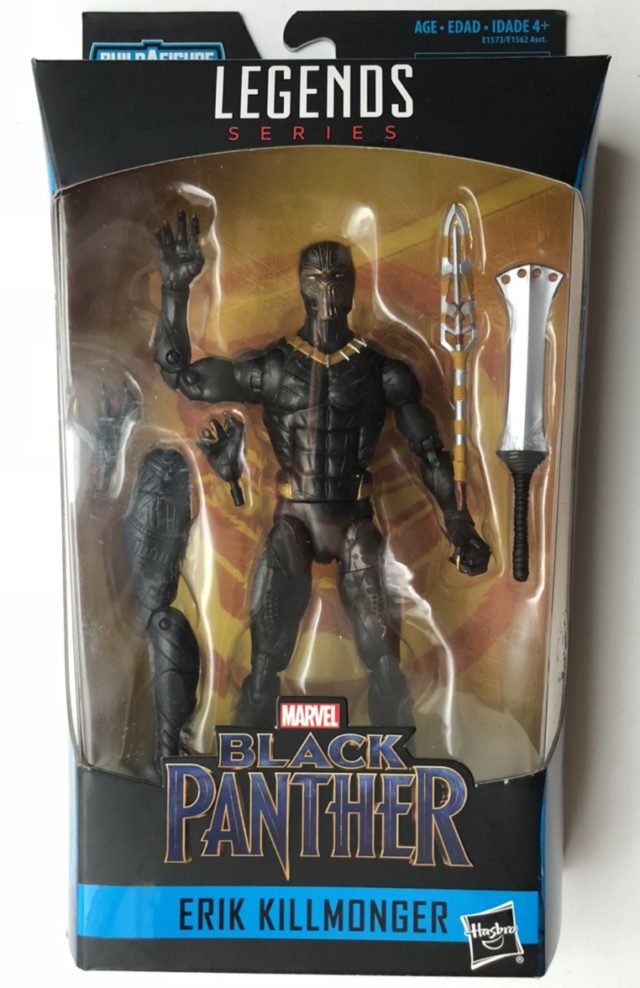 Hasbro Black Panther Legends Killmonger Figure Packaged