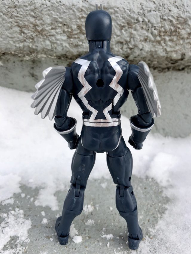 Back of Marvel Legends Black Bolt 2018 Figure