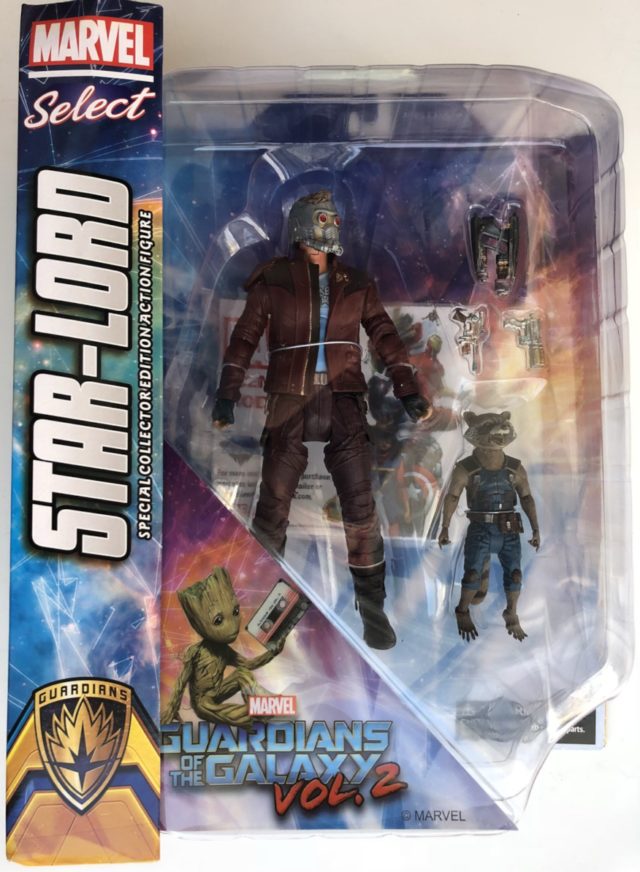 Marvel Select Star-Lord and Rocket Raccoon Movie Figures Packaged