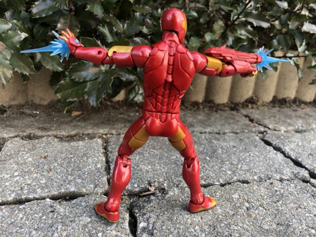 Back of 2018 Marvel Legends Iron Man Invincible Figure