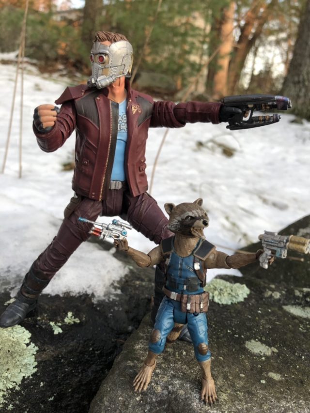 Review Marvel Select Rocket Raccoon and Star-Lord Figures
