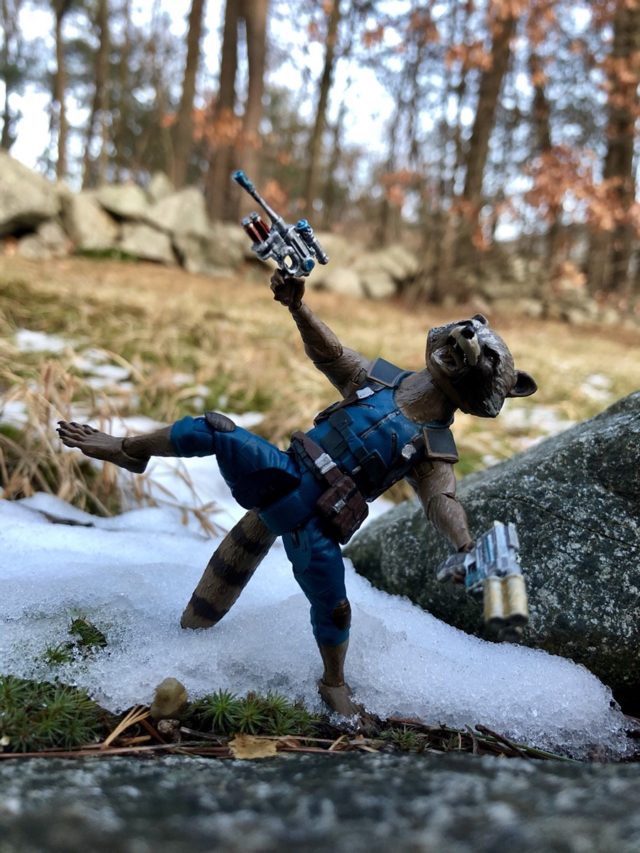 Articulation on Marvel Select Rocket Raccoon Figure GOTG Vol. 2