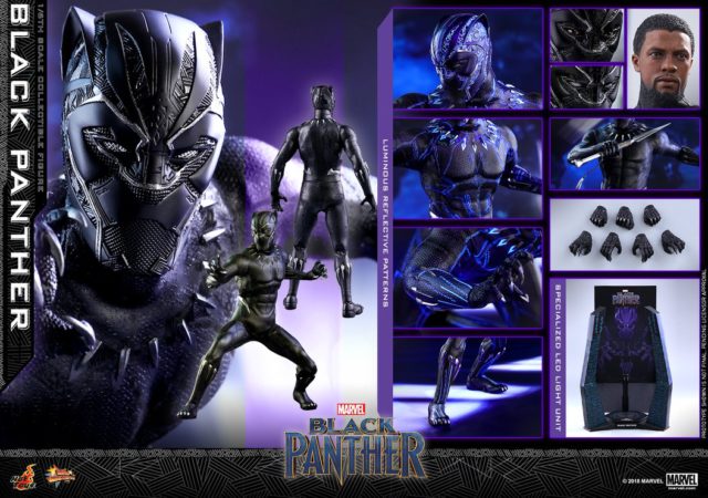 2018 Hot Toys Black Panther 12 Inch Figure and Accessories