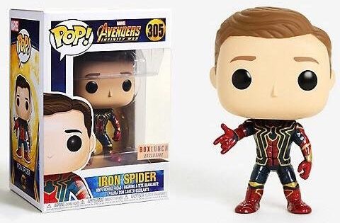 Box Lunch Exclusive Funko POP Unmasked Iron Spider Figure