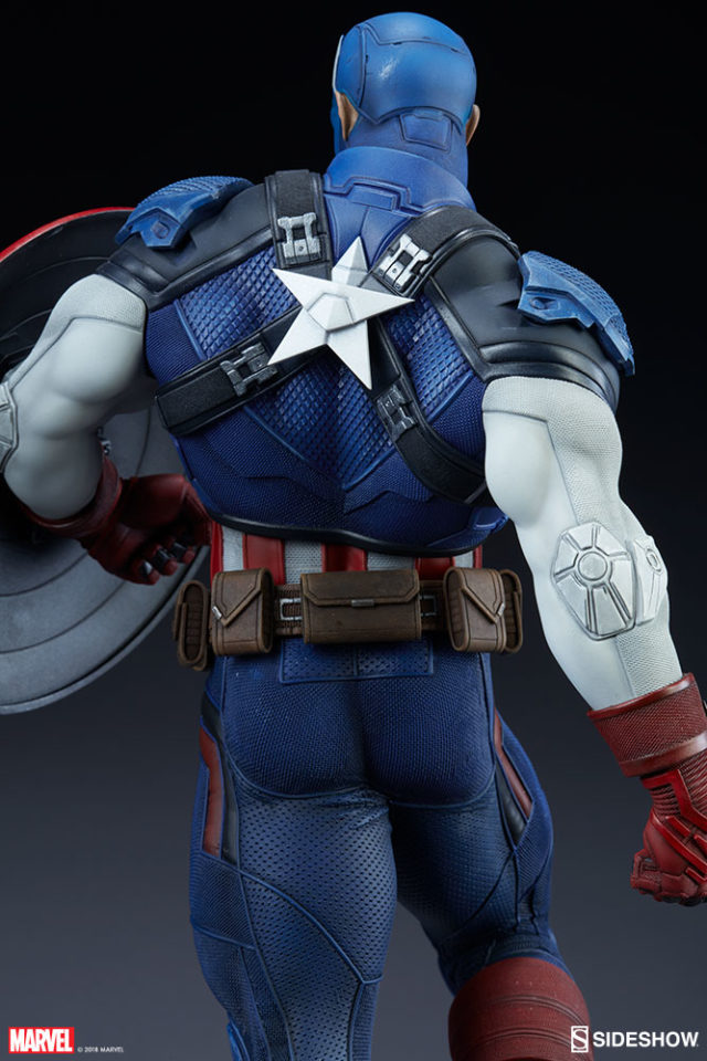 Close-Up of Sideshow 2018 Captain America PF Figure Back
