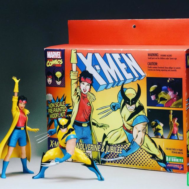 Kotobukiya X-Men 1992 Retro Box Packaging for Jubilee and Wolverine Figures