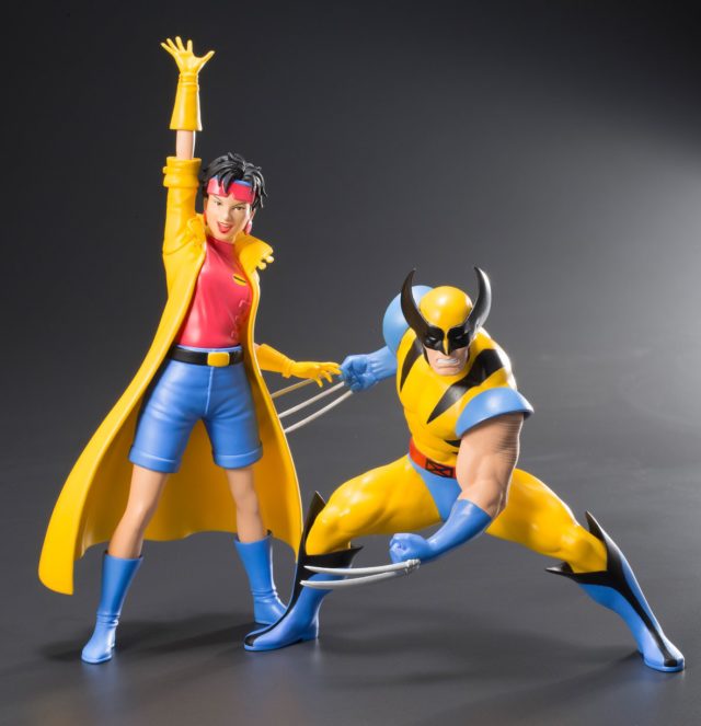 Kotobukiya X-Men Animated Jubilee and Wolverine ARTFX+ Statues Two-Pack