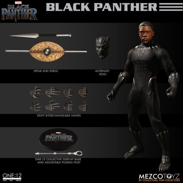 Mezco Black Panther ONE12 Collective Figure and Accessories