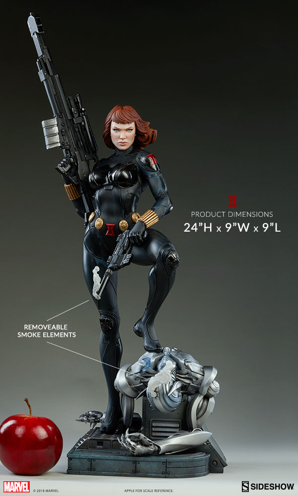 Scale Photo of Sideshow Black Widow Premium Format Statue