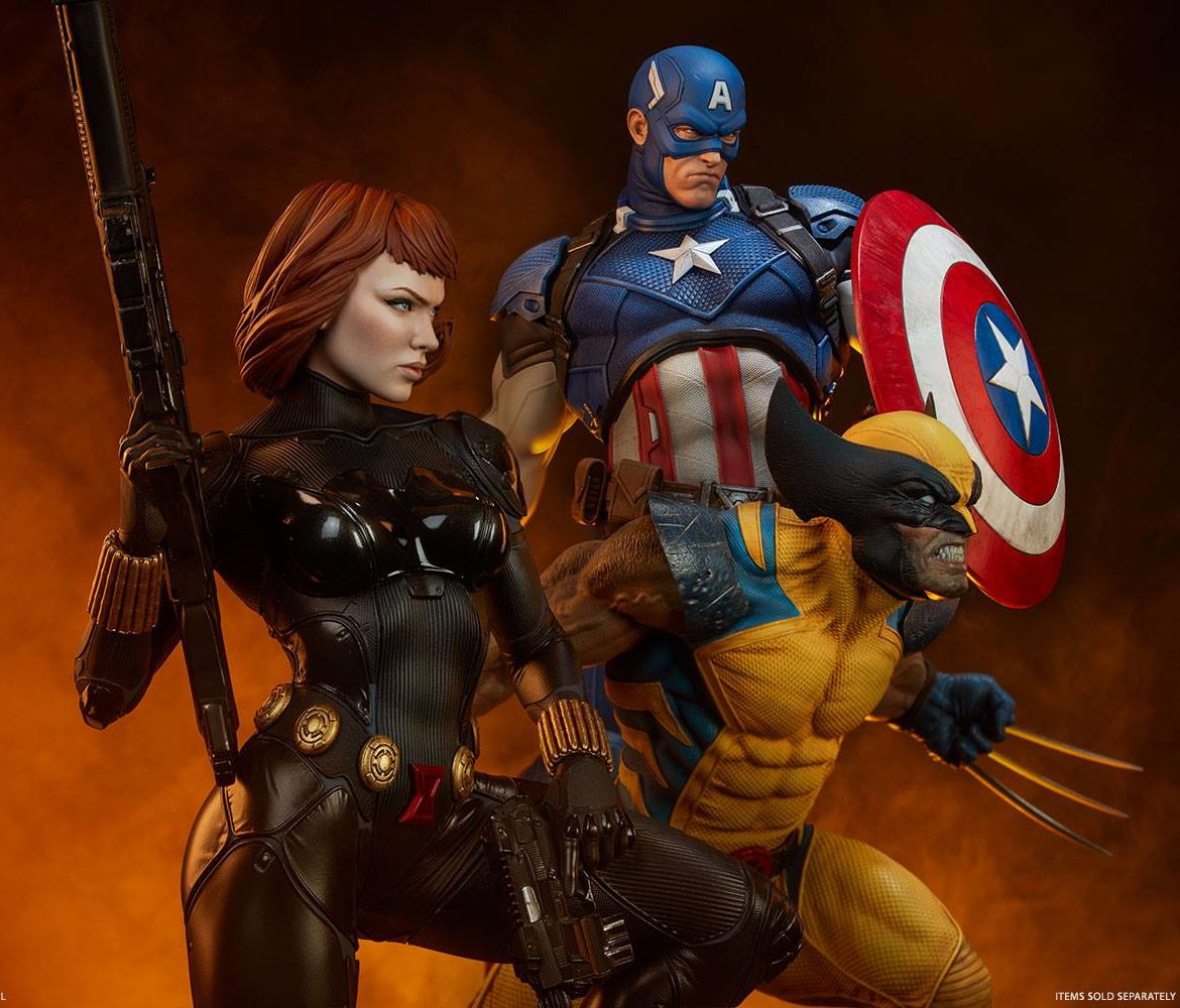 sideshow captain america statue