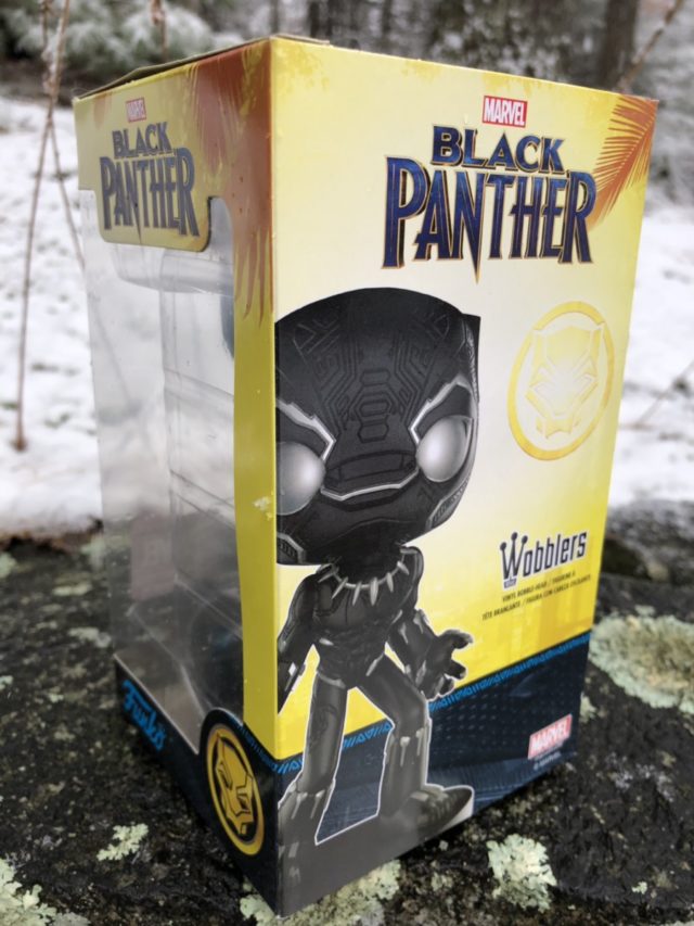 Box Back Wacky Wobbler Black Panther Movie Figure Funko MCC