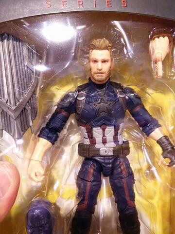 Marvel Legends Bearded Captain America Figure Close-Up