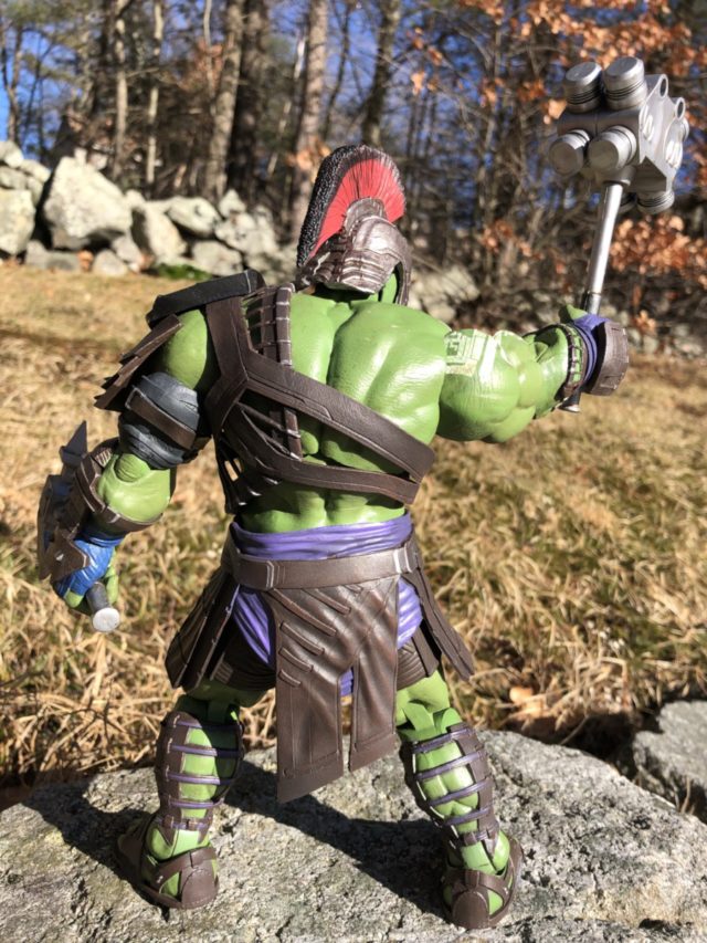 Back of Marvel Select Ragnarok Gladiator Hulk Figure