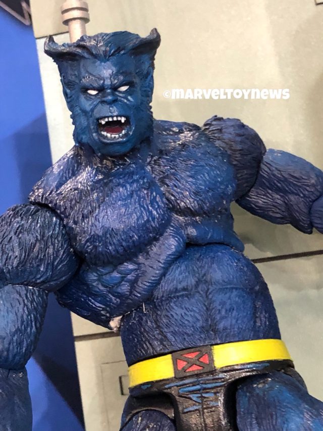 Close-Up of Marvel Select Beast Action Figure