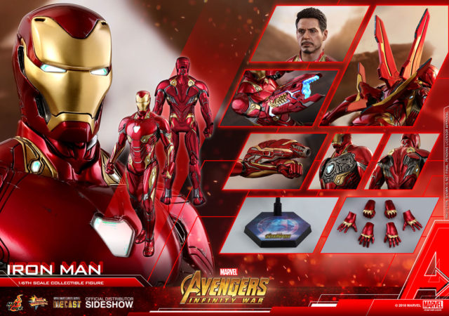 Hot Toys Infinity War Iron Man Figure and Accessories