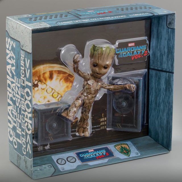 Hot Toys Life Size Dancing Groot Figure Packaging