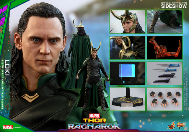 Hot Toys Loki Thor Ragnarok Figure and Accessories