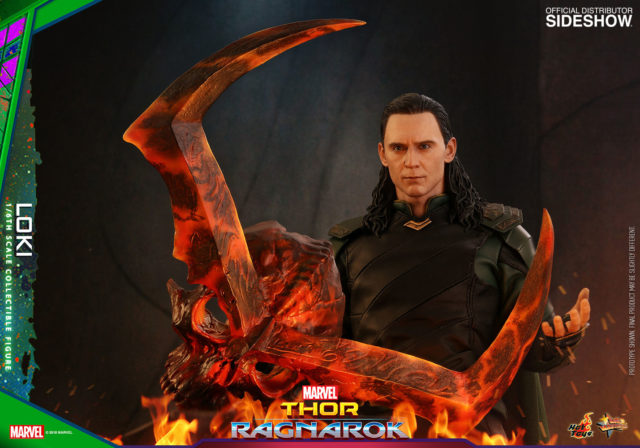Hot Toys Ragnarok Loki Sixth Scale Figure with Surtur Head