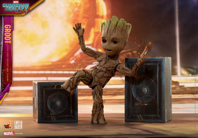 Life Size Dancing Baby Groot Hot Toys 2018 Figure GOTG Vol 2