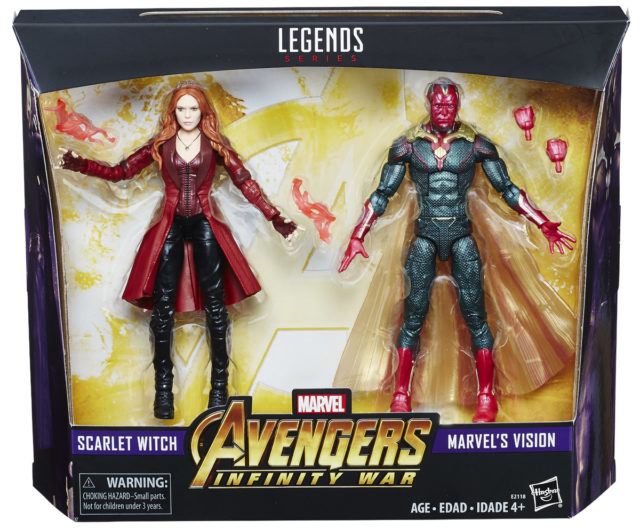 Marvel Legends Avengers Infinity War Scarlet Witch Vision Toys R Us Exclusive Set