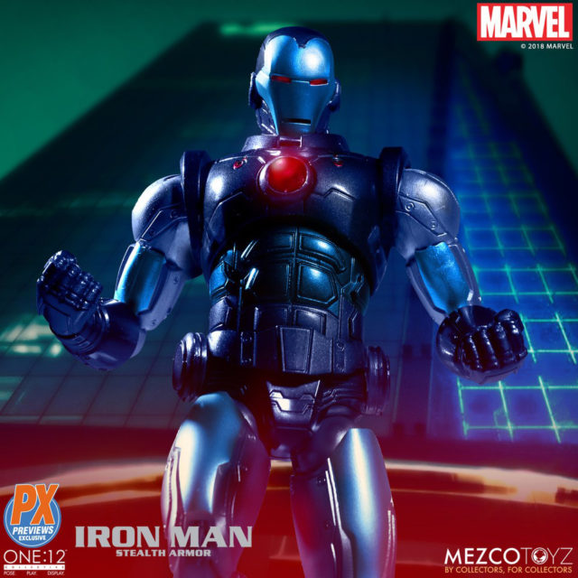 Mezco ONE 12 Collective Iron Man Stealth Armor Previews Exclusive Figure