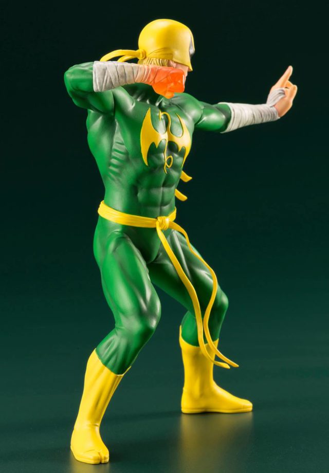 Side View of Koto Iron Fist Statue Defenders ARTFX+ Series