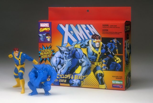 X-Men Animated Kotobukiya Cyclops Beast Statues Packaging