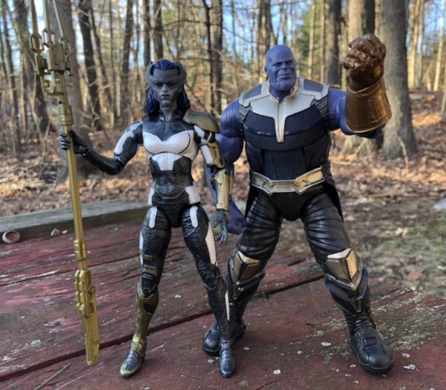 Marvel Legends Proxima Midnight and Thanos BAF Hasbro 2018