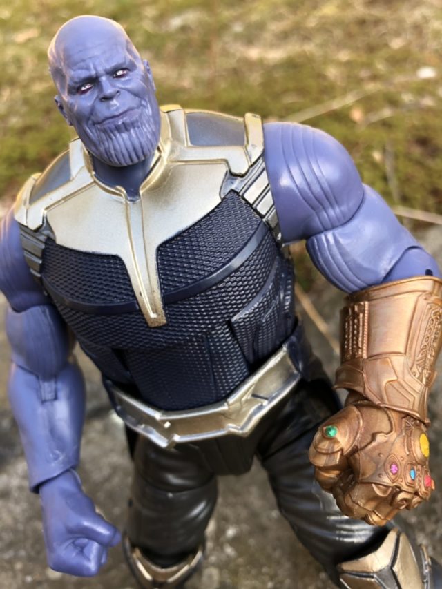 Close-Up of Infinity War Marvel Legends Thanos Head