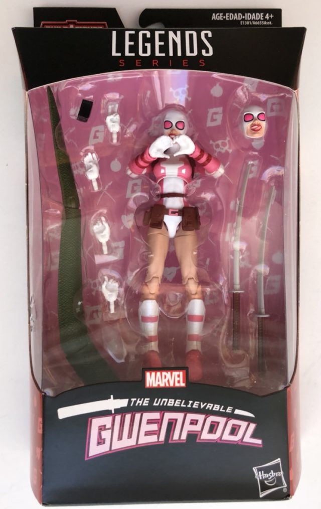 Marvel Legends Gwenpool Figure Packaged in Box