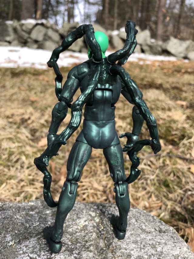 Back of Marvel Legends Lasher Figure Tendrils