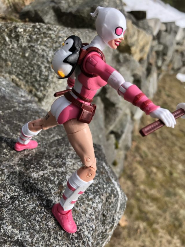 Side View of Marvel Legends Gwenpool 6" Figure