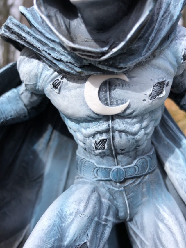 Close-Up of Moon Knight DST Statue