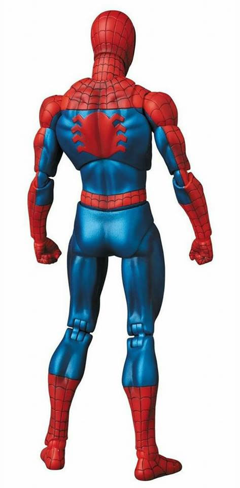 Back of Comic Book Spider-Man MAFEX Ver Figure