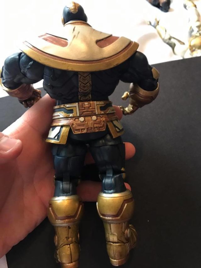 Back of Diamond Select Toys Modern Thanos 7 Inch Figure Disney Store Exclusive