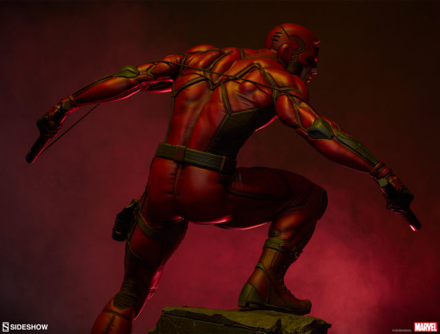 Back of Sideshow Collectibles Daredevil Premium Format Figure Statue 2019