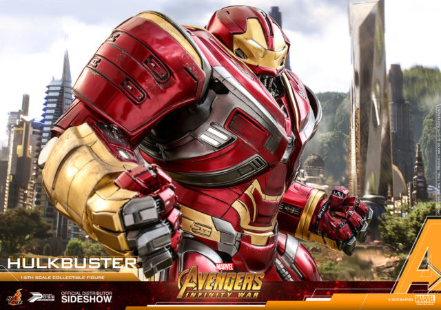 Close-Up of Hulkbuster Iron Man Hot Toys Avengers Infinity War Figure