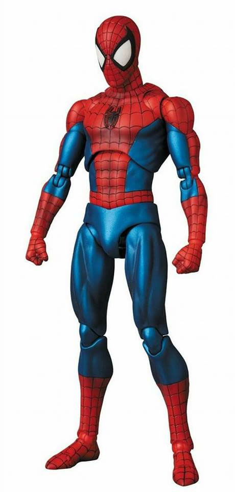 Front of Spider-Man MAFEX Figure Comic Book Version 2018