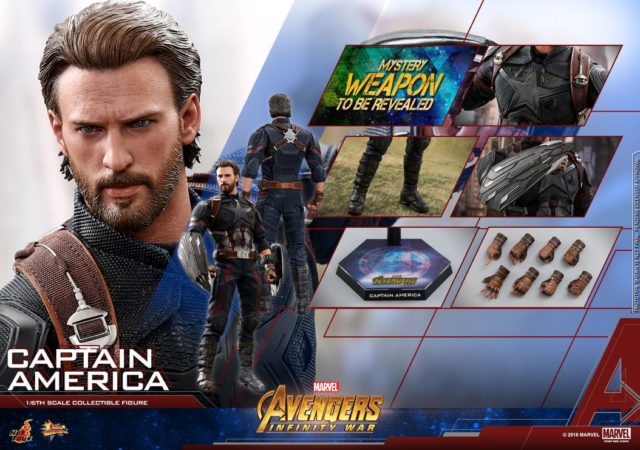 Hot Toys Avengers 3 Captain America Figure and Accessories