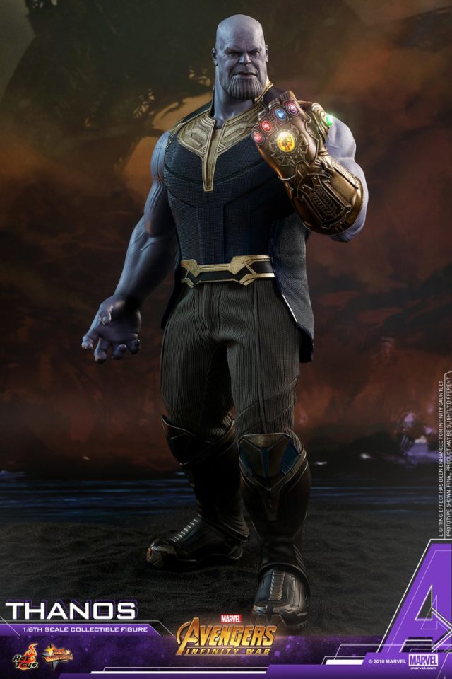 Hot Toys Avengers Infinity War Thanos Figure with Infinity Gauntlet