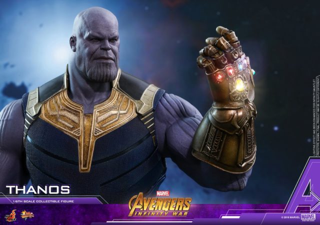 Hot Toys Thanos Infinity War Figure with Articulated Fingers Infinity Gauntlet