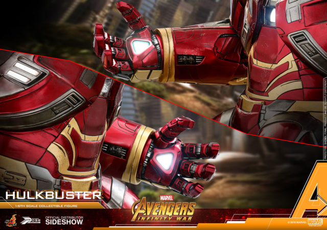 Light-Up Repulsors on Infinity War Hot Toys Hulkbuster Iron Man Sixth Scale Figure