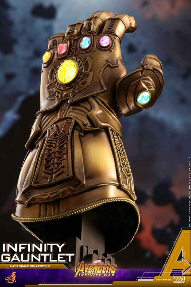 Quarter Scale Infinity Gauntlet Hot Toys Statue Prop Replica