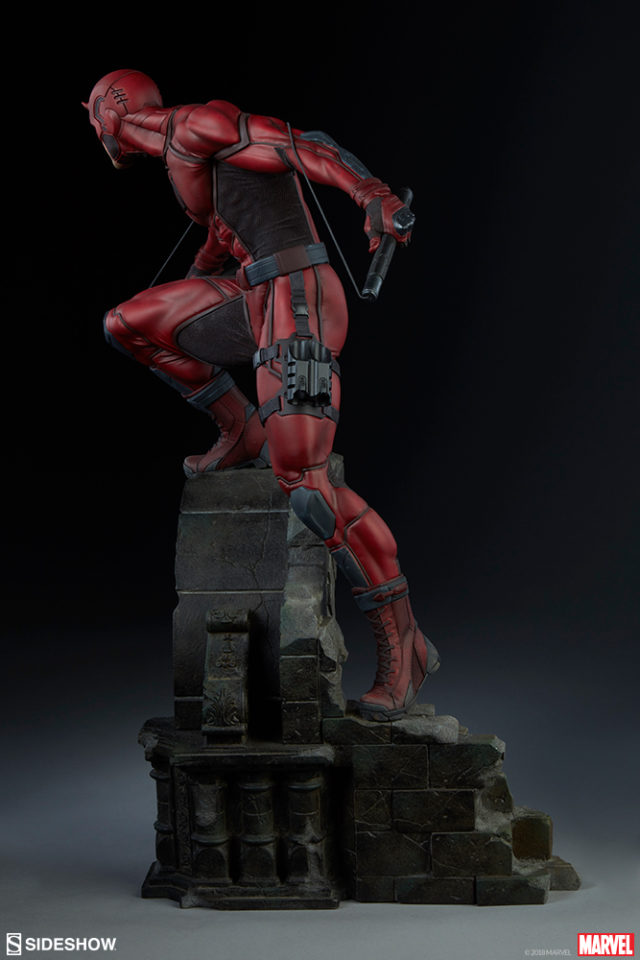 Side View of Premium Format Daredevil Statue 2018