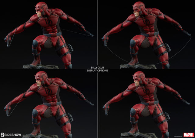 Sideshow Daredevil Premium Format Statue Billy Club Pose Display Options