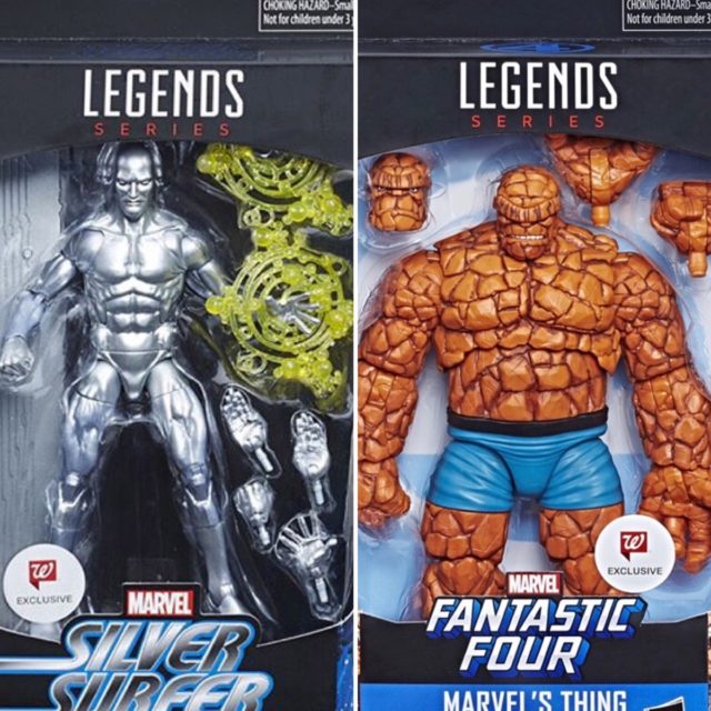 Walgreens Exclusive Marvel Legends The Thing and Silver Surfer 6" Figures