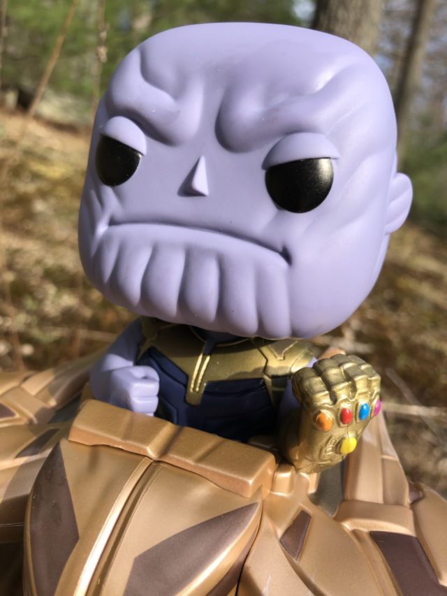 Close-Up of Funko Marvel Collector Corps Thanos POP Vinyl